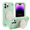 Pour iPhone 14 Pro Max Shield PC Hybrid Silicone Phone Case (Fresh Green)
